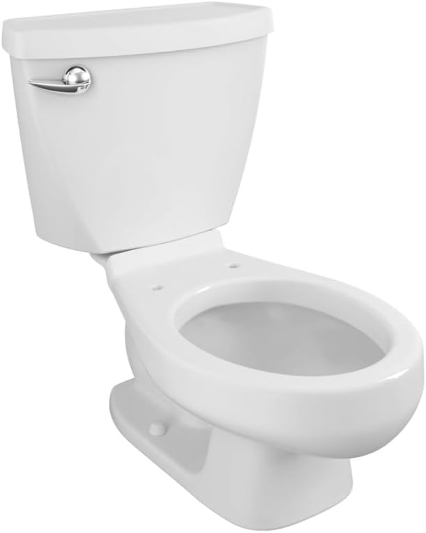 American Standard 2315228.020 Baby Devoro FloWise Two-Piece Less Seat Toilet, 10-Inch Height, Elongated Front, 1.28 GPF, White