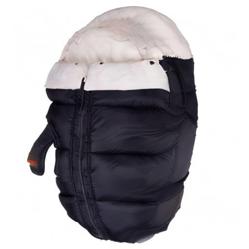 Stroller Footmuff, Stroller Cover for Winter, Front Panel Removeable Stroller Sleeping Bag, Adjustable Length Baby Stroller Blanket winter with Soft Hood, Fleece Lined Stroller Warmer Cover