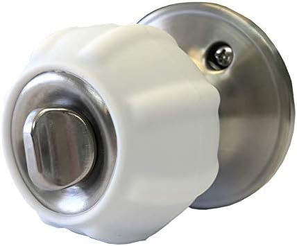 Enjoy Cover New Door Knob Cover Grips Non Slip Arthritis & Senior Living Aids Grippy Easy Open Decorative. Simple Functional Effective Solution- 4 Pack (White, Ball)