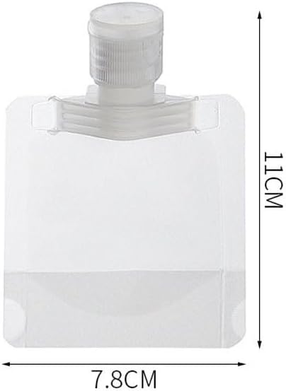 KALLORY 13Pack Travel Pouches for Toiletries,TSA Approved,Portable Containers,Stand Up Pouch,Refillable Travel Accessories for Shampoo Conditioner Lotion Soap Liquids (30/50/100ml)