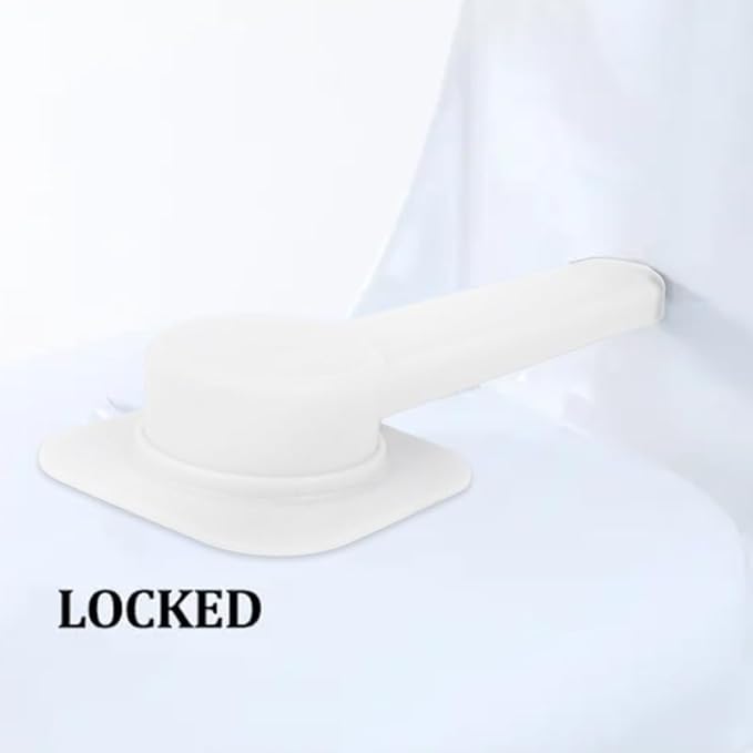 Child Safety Toilet Door Locks – Baby Proof Toilet Seat Lock with Strong Adhesive – Prevents Toddlers & Pets from Opening Toilet Lids – Easy to Install, Durable Baby Proofing Bathroom Lock