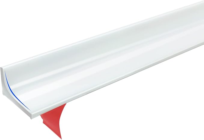 118-inch Shower Threshold Water Dam, Keep Water In Shower or Countertop Dry, Apply Toapply To Countertop, Shower, Bathroom, Bathtub Self Adhesive Caulk Seal Strip Edge