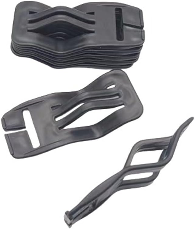 10 Pack Car Seat Cover Plate Hooks Webbing Mount Clip Universal 1'' Belt End Connector Fixing Buckle Elastics Chucks Attachment Fastener for Carseat Covers Car Seat Protector Installation