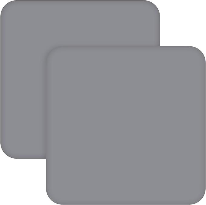 Square Playard/Playpen Fitted Sheets, Perfect for New Room2 / TotBloc Portable Playard, 2 Pack, Ultra Soft Microfiber, Fitted Playpen Sheet, Grey.
