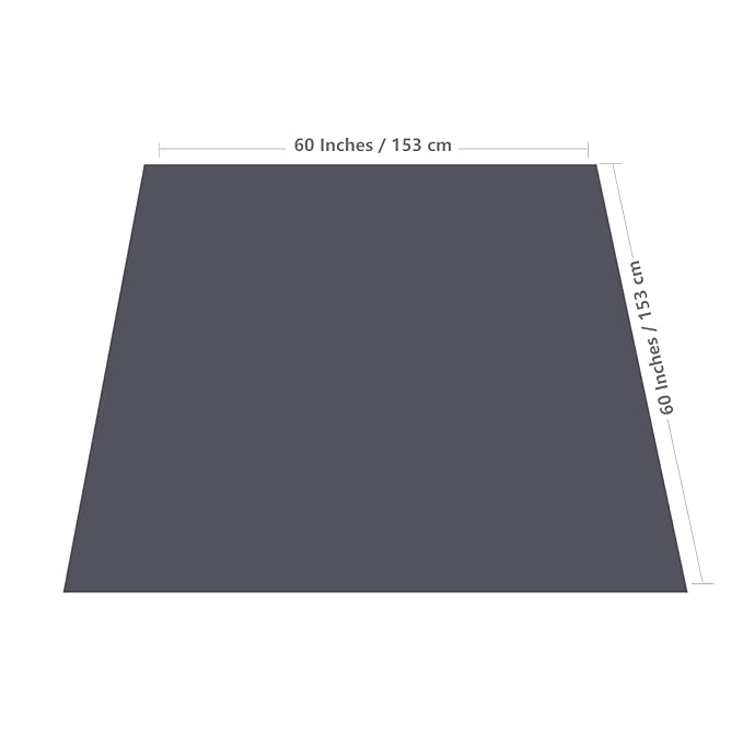 Baby Splat Mat for Under High Chair, 60 x 60 Inch Splash Mat, Waterproof and Washable Spill Mat, Anti-Slip Floor Protector