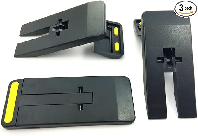 3 Pack Ultimate Door Stopper | Pocketstop | Non Slip Rubber Feet Door Stop | Foldable Door Wedge | Lightweight & Portable Door Holder | Portable Door Lock | Door Stopper Wall Protector