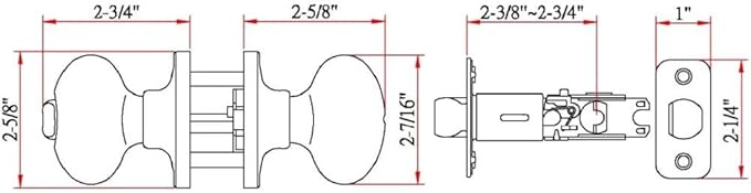 Design House 750497 Egg Privacy Bed and Bath Door Knob Satin Nickel