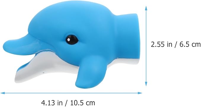 Ipetboom Kids Faucet Extender Cartoon Sink Spout Guide Baby Hand Washing Tool Portable Vinyl Design 4.13X3.34X2.55 Inches Safe Toddler Bath Accessory