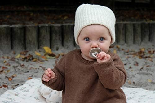 Bibs Colour Pacifier 2-Pack | BPA Free Soother, Round Nipple. Natural Rubber Latex,