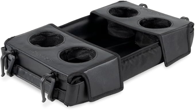 WONDERFOLD Flex Snack Tray for W2 Stroller Wagon with Convertible Cup Holders & Adjustable Sidewalls to Maximize Space, Easy to Install, Easy to Clean