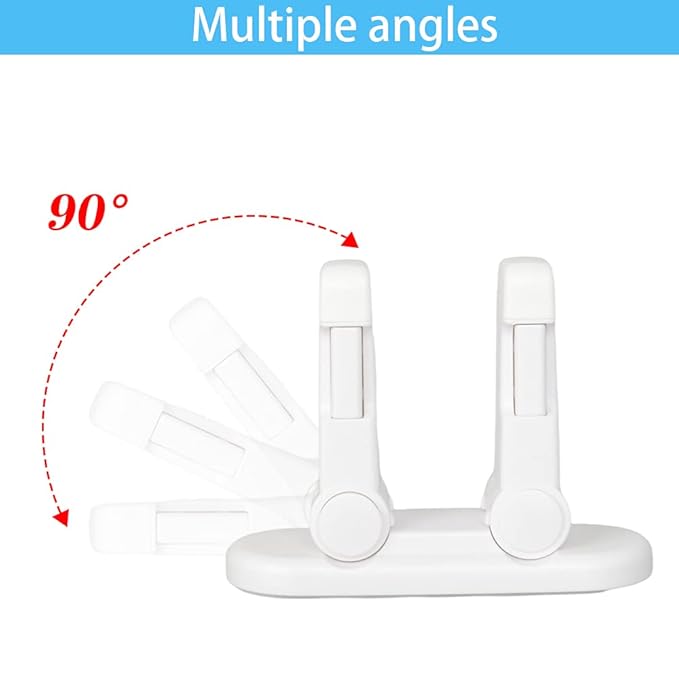 Improved Childproof Door Lever Lock（2 Pack）Prevents Toddlers from Opening Doors. Durable ABS with Adhesive Backing. Simple Install, No Tools Needed