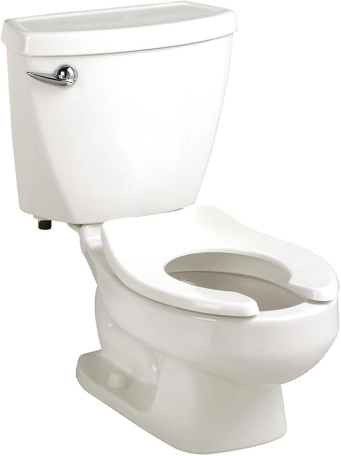 American Standard 2315228.020 Baby Devoro FloWise Two-Piece Less Seat Toilet, 10-Inch Height, Elongated Front, 1.28 GPF, White