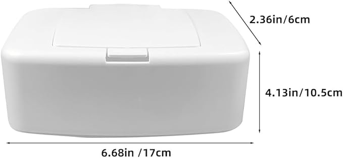 VOSAREA Baby Wipes Box Dispenser Diaper Wipes Dispenser, 3pcs Tissue Storage Box Case Refillable Dispenser Holder Baby Wipes Container with Lid for Home Office Cars