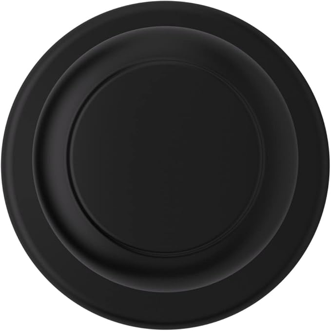 Kwikset Cove Dummy Door Knob, Single Sided Handle for Closets, French Double Doors, and Pantry, Matte Black Non-Turning Interior Push/Pull Door Knob