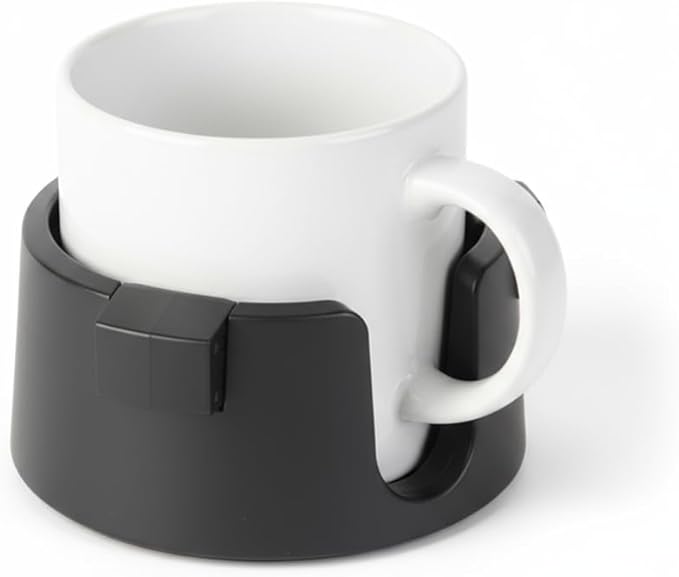 Desk Cup Holder & CupHolder for Bed - Universal Anti-Spill Adjustable Drink Caddy for Desk & Nightstand with Anti-Tip Base | Bedside Cup Holder & Bed CupHolder Pet-Proof Organizer for Office,Use