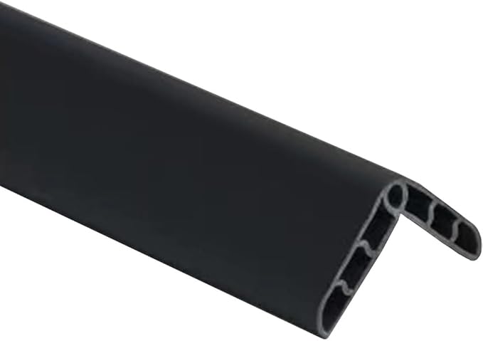 Colorful Rubber Wall Corner Guard Edge Protector,Anti-Collision Strip, Self-Adhesive Wall Guards, Safety Edge & Corner Guards, Length 3.28 ft,Black