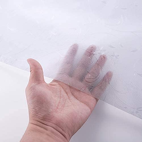 Niviy Flower Window Clings Static Cling Non-Adhesive Window Film Frosted Glass Film Bathroom Door Glass Decoration Window Film Privacy Covering (29.5"x 78.7")