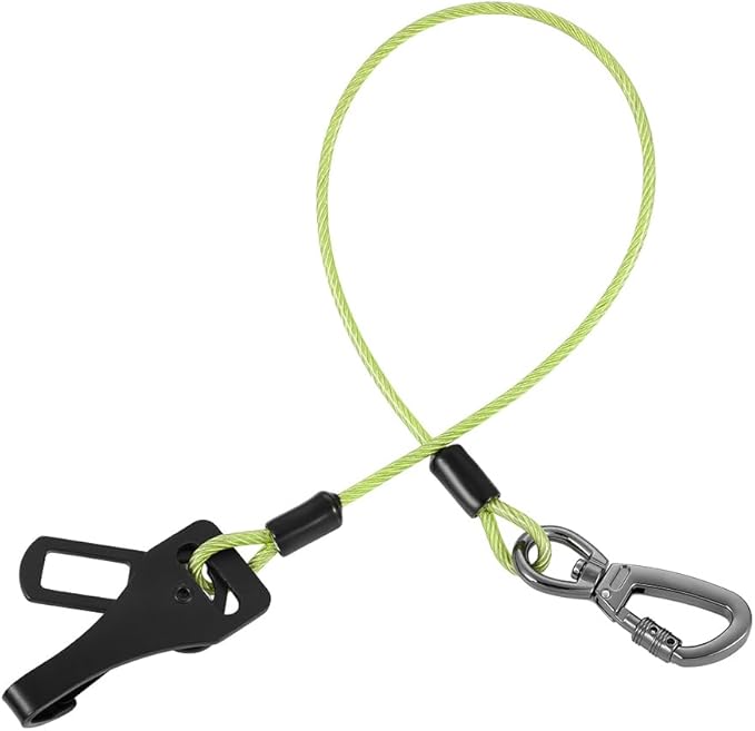 3-in-1 Dog Car Seat Belt Harness - Chew-Proof Steel Cable Seatbelt with Heavy-Duty Buckle & Clip - High Tensile Strength Car Safety Restraint for Small, Medium, Large Dogs (Green, 24 inch/60 CM)