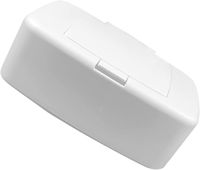 Refillable Baby Wipes Dispenser Box with Nonslip Base One-Handed Wet Wipe Holder for Living Room Nursery Kitchen and Bathroom Use 6.7 Inch Compact Wet Tissue Container