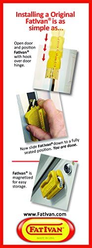 The Original Fat Ivan Fold Up Doorstop Wedge with Magnet - for Moving Office Home or School - Great for Police, Admin, Firefighters and Any time You Need a Door to Stay Open