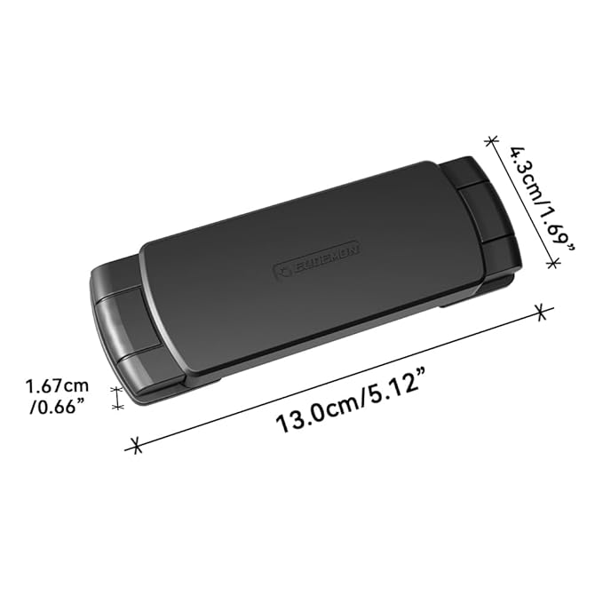 Mom's Choice Gold Awards Winner - EUDEMON 1 Pack Latest French Fridge Lock French Door Refrigerator/Freezer Lock Apply to Max 3.54"(90mm) Two Door Gap Distance for Kids & Babies,Easy to Install(Black)