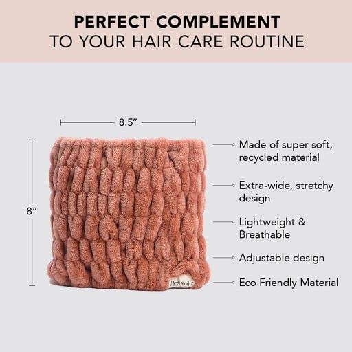 Kitsch Spa Headband for Women - Soft, Stretchy Skincare Headband for Washing Face, Makeup & Facials | Extra-Wide, Non-Slip for Beauty Routines & Self-Care | Ideal Gifts for Women - Dusty Rose