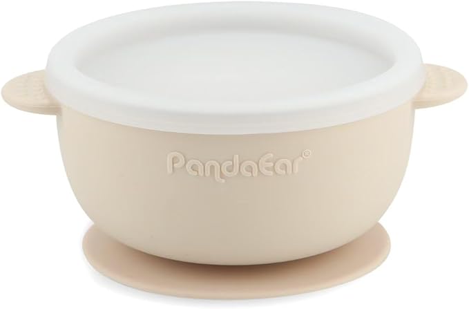 PandaEar 3 Pack Stainless Steel Baby Suction Bowls, Non-Slip Child Food Bowl with Silicone Sleeve for Kids Toddlers Infants, Unbreakable & Mess Free (Pink, With Lids)