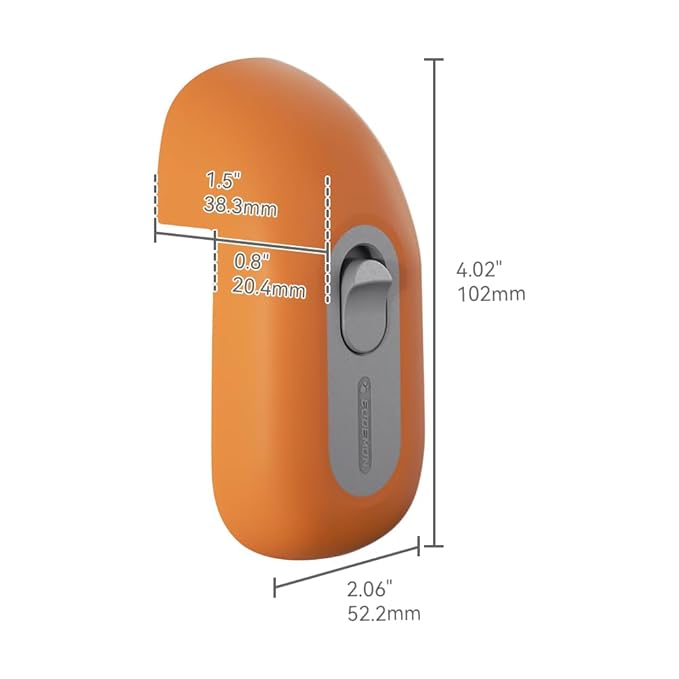 EUDEMON Child Proof Door Finger Pinch Guard, Baby Revolving Door Stopper, Door Latch Door Guard, Easy to Install (1 Pack,Orange)