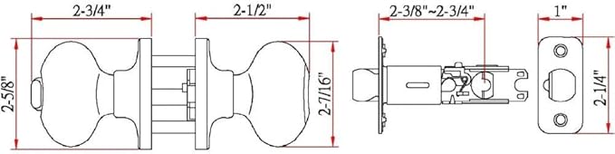 Design House 750505 Egg Keyed Entry Door Knob Satin Nickel