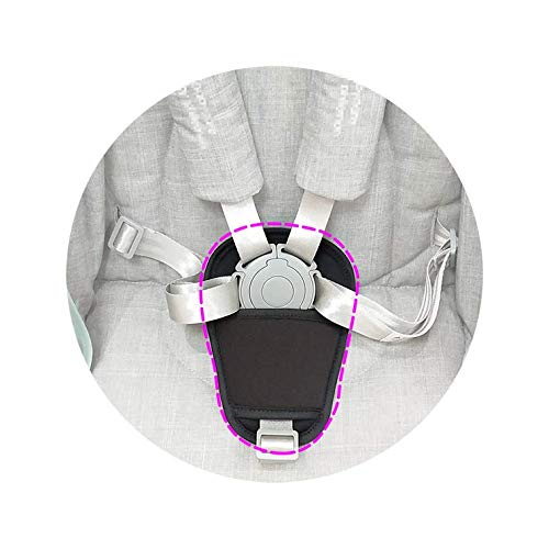 SeedFuture Stroller Car Seat Crotch Cover 2 Pcs of Grey, Universal Soft Cushion for Newborn Infants Kids Child, Baby Car Seat Strap Covers