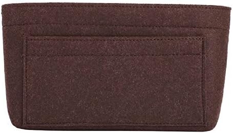ZTUJO Purse Organizer Insert, Felt Bag Organizer For Handbag Purse Organizer,13 Colors, 6 Size (Small, Coffee)