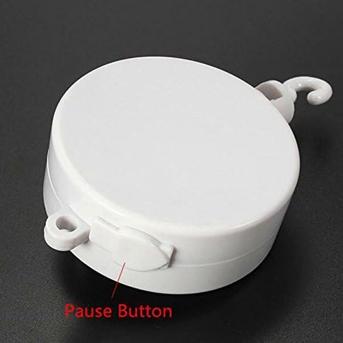 Over The Rainbow Baby Music Box, Rotary Mobile Crib Bed Bell Windup Musical Gift with Rotating Hook for Babies Boy Girl Kids Children