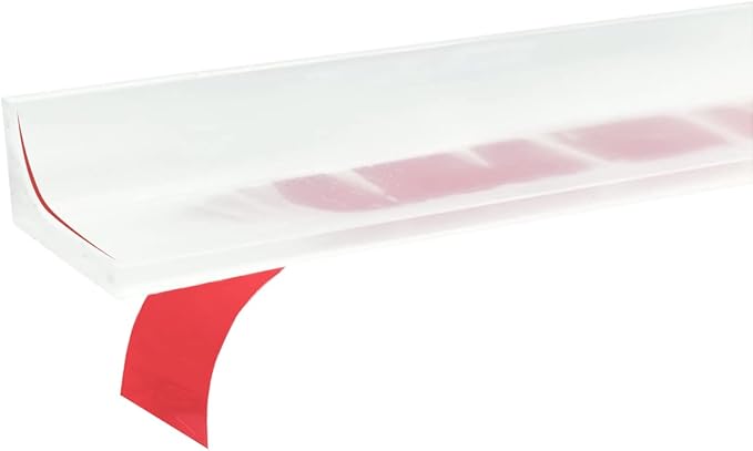 118-inch Shower Threshold Water Dam, Keep Water In Shower or Countertop Dry, Apply Toapply To Countertop, Shower, Bathroom, Bathtub Self Adhesive Caulk Seal Strip Edge （Translucent）