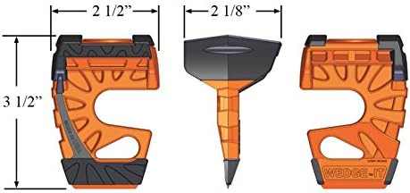 Wedge-It, The Ultimate Portable Temporary Door Stop, Orange (1 Unit)
