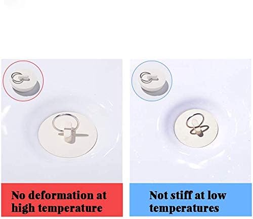 CICITOYWO Bath Tub Drain Stoppers, 4 Pieces Sink Bathtub Plug Rubber Kitchen Bathroom Laundry Bar Water Stopper Seal with Hanging Ring for Shower Faucet Cover Pool Plugs and Caps