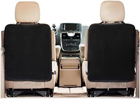GRBVFDS 2 Pack X-Large Waterproof Kick Mats Backseat Protector, Durable Car Seat Back Protectors for Vehicles to Protect from Dirt, Mud & Scratches, Fits Most SUVs and Vans