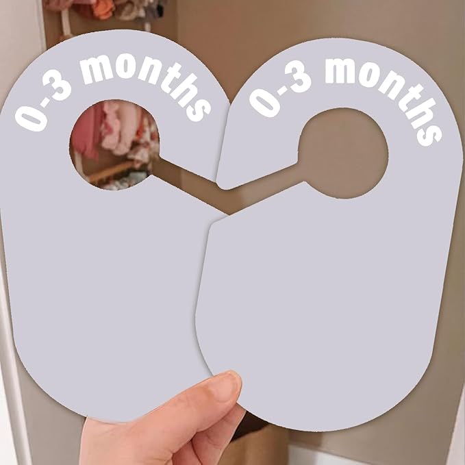 8 Pack Baby Closet Dividers – Pure Green Nursery Organizer for Baby Clothes 0-24 Months, Closet Size Markers, Baby Clothing Organizer for Nursery (purple)