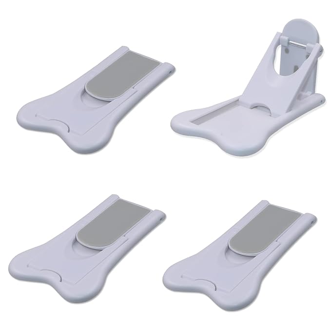 Sliding Door Lock for Child Safety, Window Stoppers for Vertical Wndows, Sliding Patio Door Lock for Baby Proof (4 Pack)