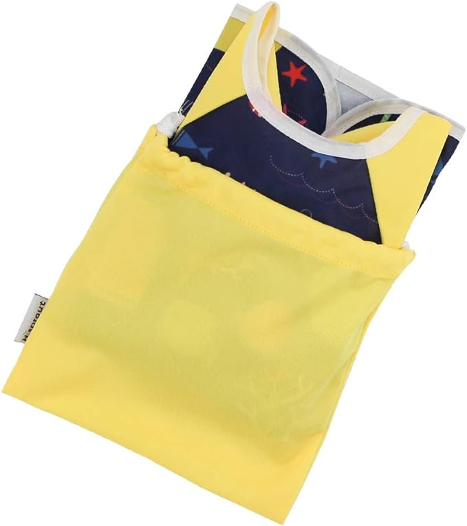 Hi Sprout Infant Toddler Baby Waterproof Sleeved Bib, Bib with Sleeves&Pocket, 6-24 Months