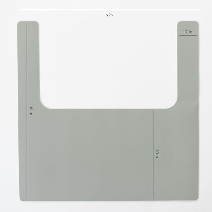 Yeah Baby Goods Placemats Compatiblewith IKEA Antilop High Chair (Desert Sage) - Slip-Resistant & Food-Grade Silicone High Chair Mat for High Chair Tray - Easy Clean High Chair Accessory