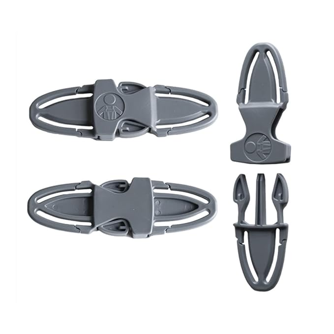 Seat Chest Harness Clip Car Seat Safety Belt Clip Buckle Lock Stroller Chest Clip Universal Replacement for Kids Trend Adjustable Guard (Black)