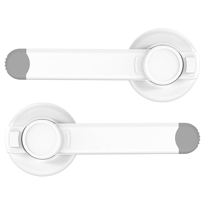 Baby Toilet Lock (2 Pack) for Baby Safety,Toilet Locks Baby Proof Easy Installation with 3M Adhesive,Toilet Child Safety Lock Fit for Most Standard Toilets