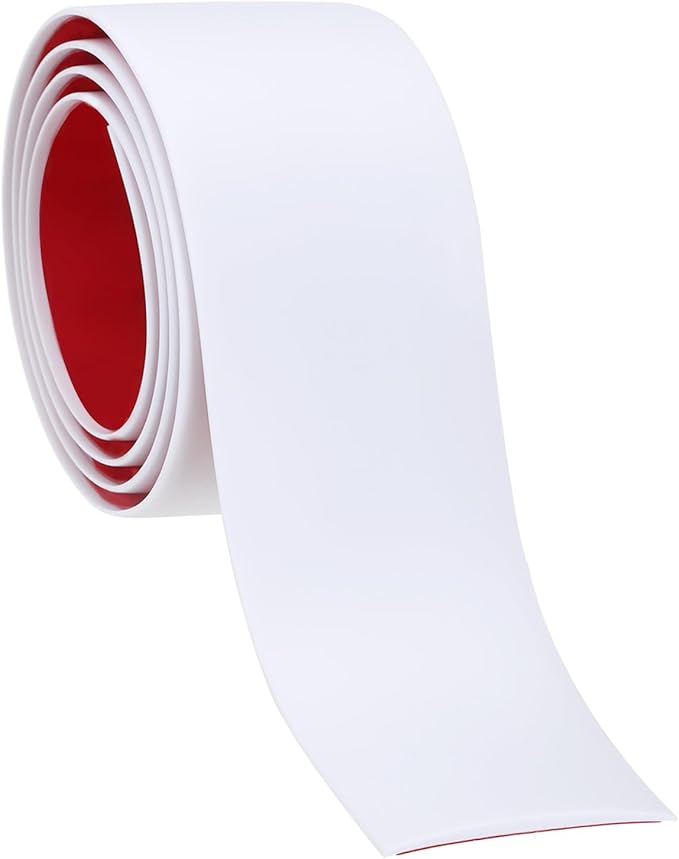 PATIKIL Self Adhesive Floor Transition Strip 2 in x 3 Ft, Vinyl Laminate Floor Flat Divider for Joining Floor Gaps Doorways Carpet Cover Floor Tiles White