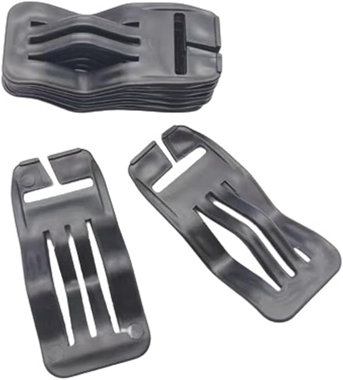 10 Pack Car Seat Cover Plate Hooks Webbing Mount Clip Universal 1'' Belt End Connector Fixing Buckle Elastics Chucks Attachment Fastener for Carseat Covers Car Seat Protector Installation