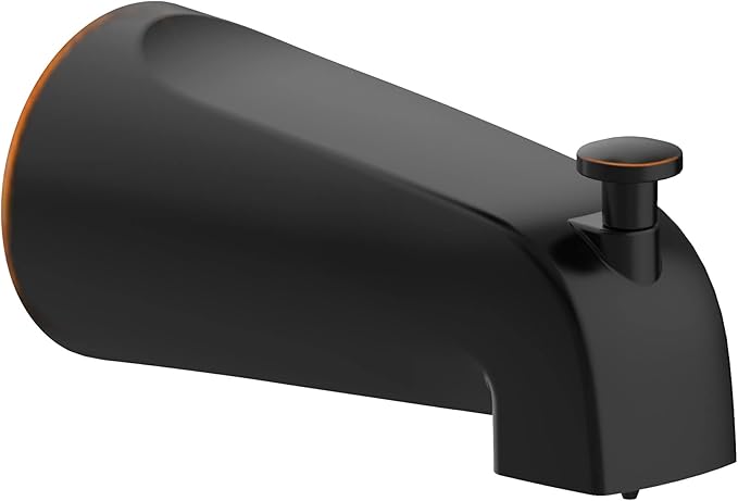 Design House Bathtub Diverter Spout, 1/2-in. Slip-Fit, Oil-Rubbed Bronze, 5.34 In. L x 2.5 In. W x 2.8 In. H, 522938