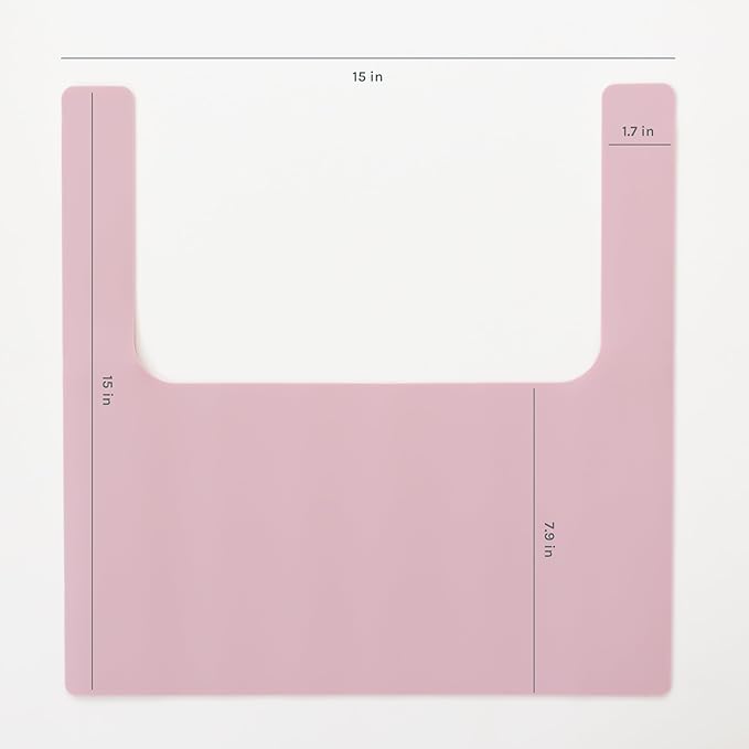 Yeah Baby Goods Placemats Compatible with The IKEA Antilop Highchair (Dusty Rose) - Food-Grade Silicone Highchair Tray Mat – Easy to Clean, High Chair Accessory