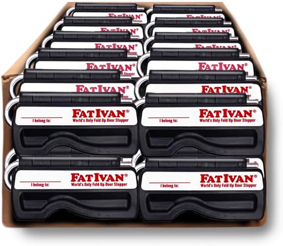 The Original Fat Ivan Fold Up Doorstop Wedge with Magnet - for Moving Office Home or School - Great for Police, Admin, Firefighters and Any time You Need a Door to Stay Open