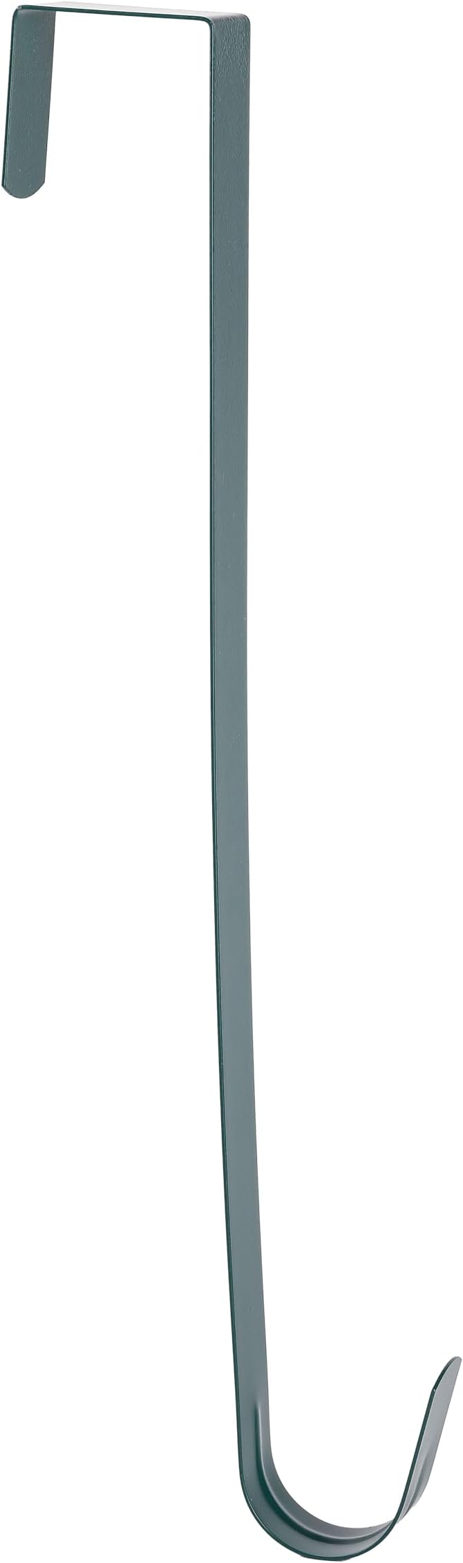 Sattiyrch 15" Wreath Hanger for Front Door,Sturdy Steel Wreath Door Hanger,Over The Door Hanger Hook (Green,4)
