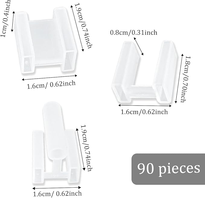 Plastic Plug Covers Prong Protector 3 Size 90 Pieces 3 and 2 Prong Outlet Version