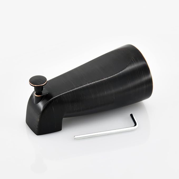 Slip Fit Tub Spout with Pull-Up Diverter for 1/2 inch Copper Tube, Oil-Rubbed Bronze